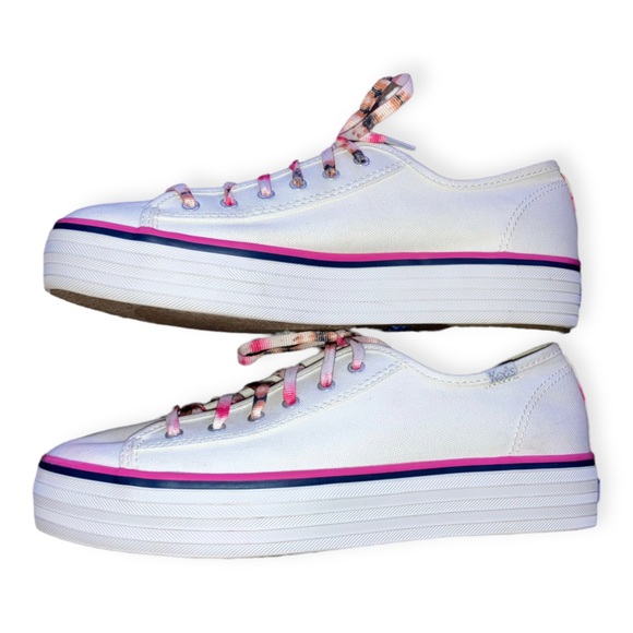 Keds x Elizabeth and James Womens triple kick canvas shoes - Picture 3 of 7